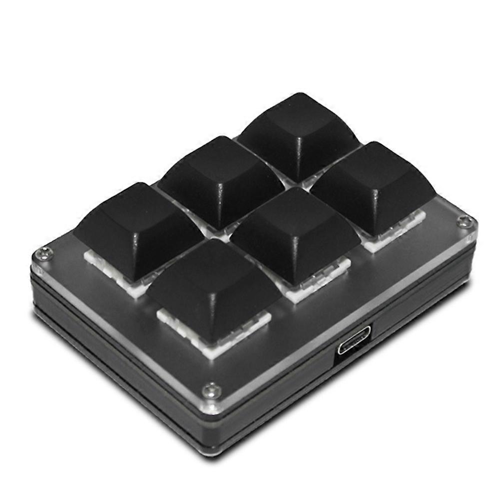 6-Key Wireless Customizable Keyboard 2.4G USB Bluetooth Tri-Mode Key Customization Hot-Swappable Keys