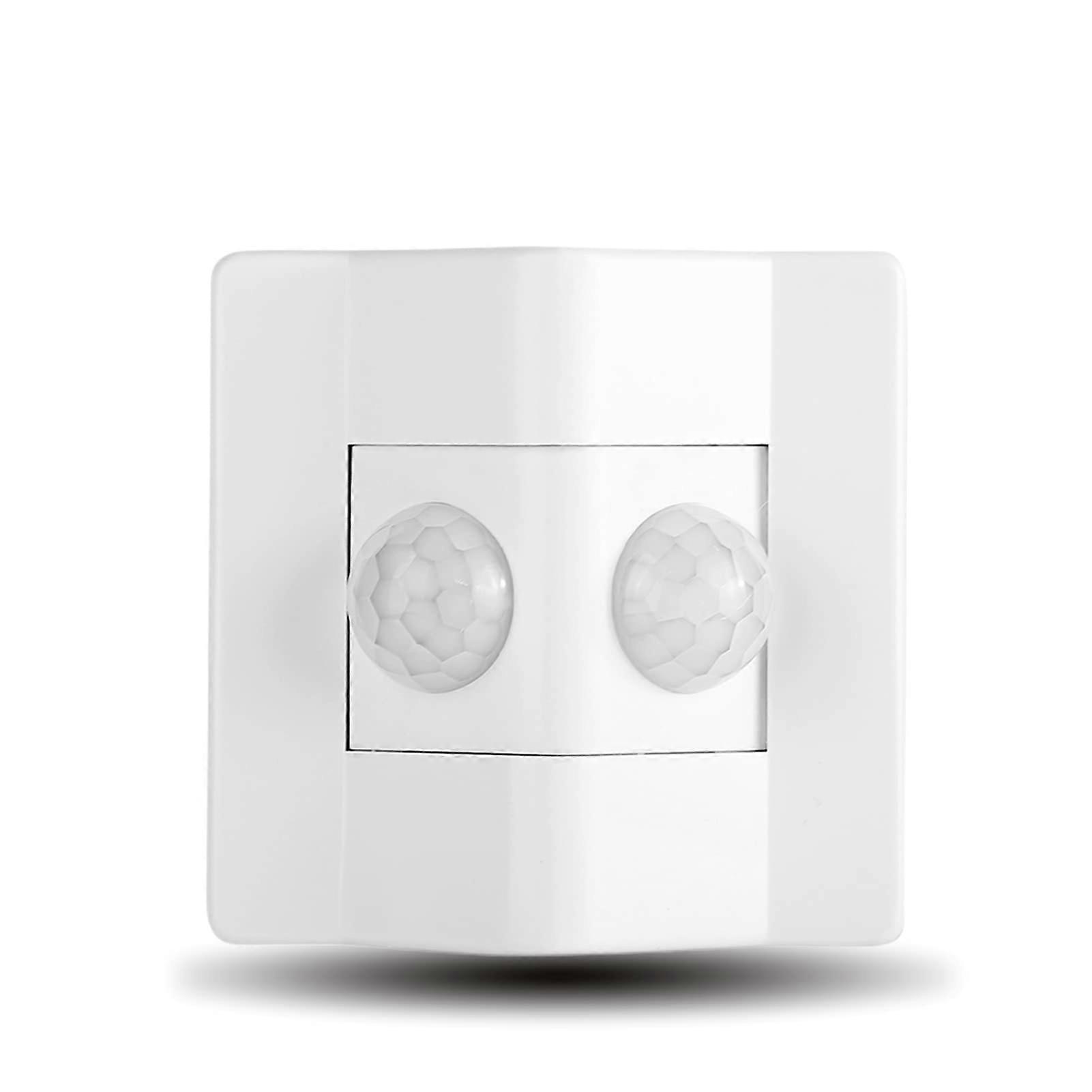 PIR Motion Sensor Switch with Dual Probe, 180° Wide Sensing, Adjustable Delay for Corridor Lights