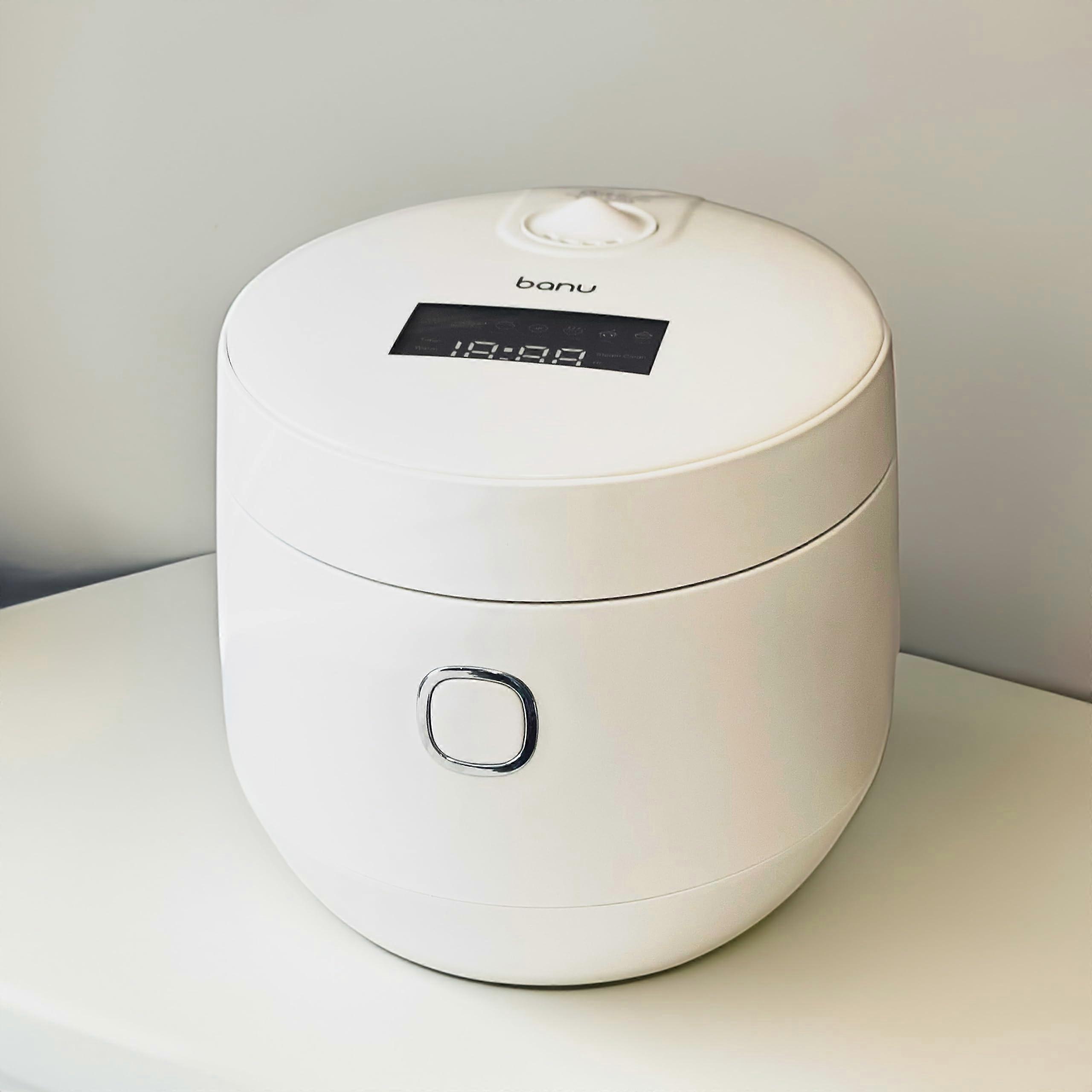 Low Carb Rice Cooker with StarchReduction Tray, LED Touch, 20Hour Timer, 8Cup White Digital