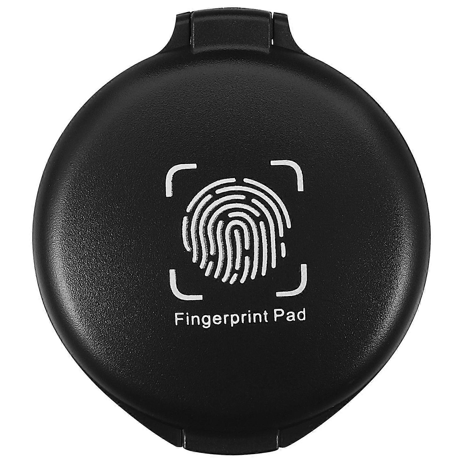 Mini Round Inkpad Multi-use Ink Pad Tool Round Document Stamp Pad File Stamp Pad