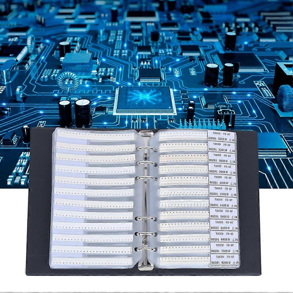 0201 170 Value Resistor Assortment Kit Electronic Components Plastic Sample Book Black