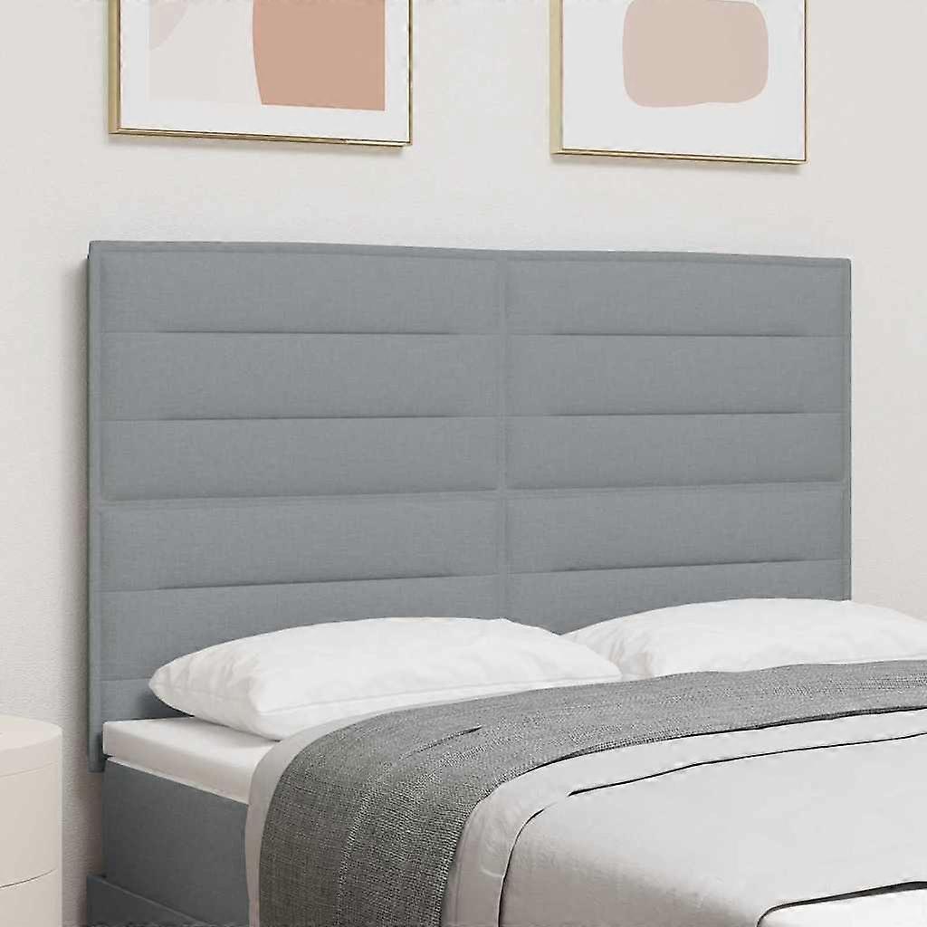 Kopfteil mit Kopfteil Hellgrau 160 cm Kunstleder