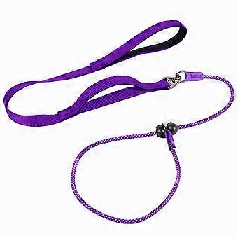 Dog Leash Double Handle Dogs Leash P Rope Reflective Leashes for Dog Walking Multi-functional P Chain Leashes for Puppy Training