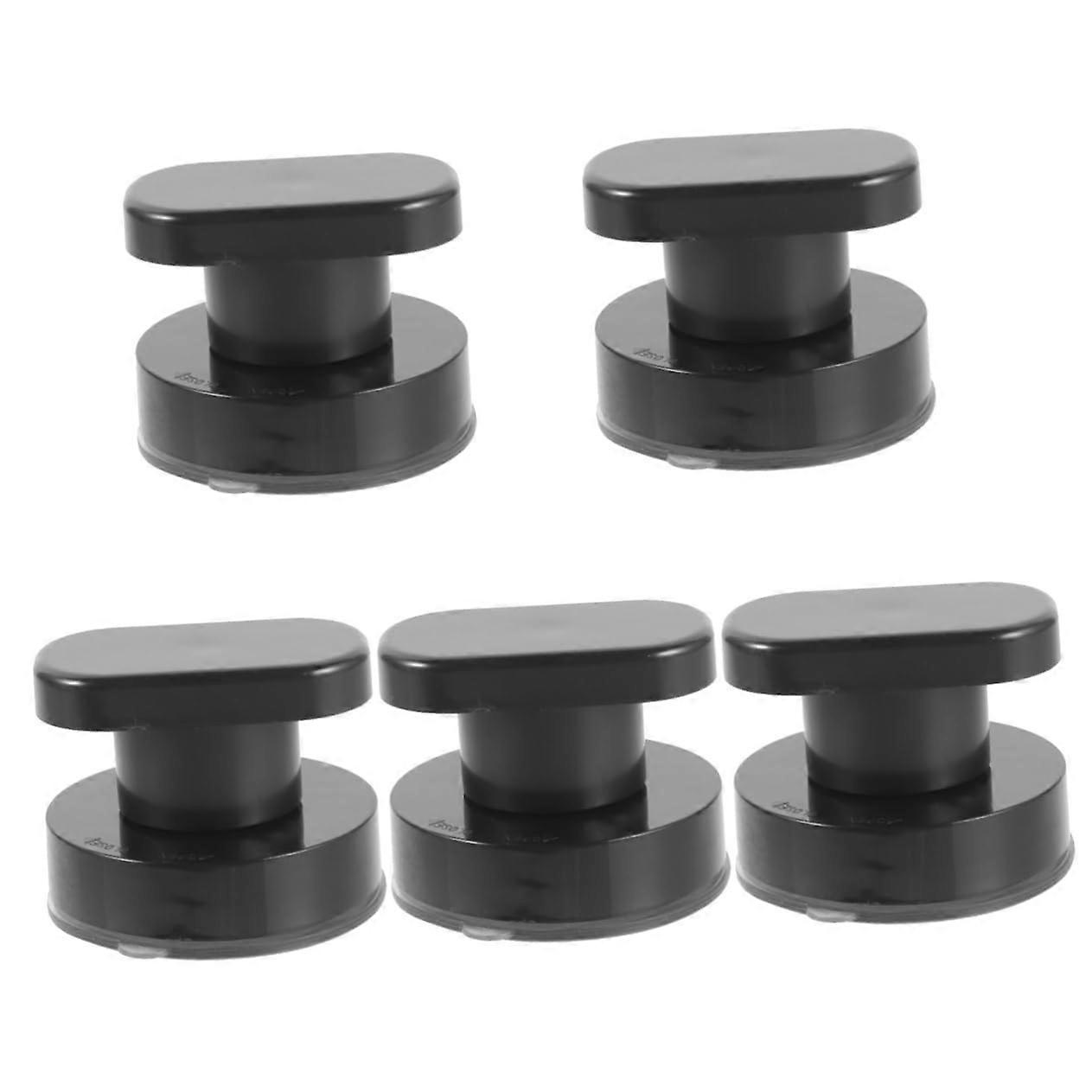 5 Pack Black Bathroom Grab Bars Set with Ergonomic Support Grip for Elderly Safety and MultiRoom Use