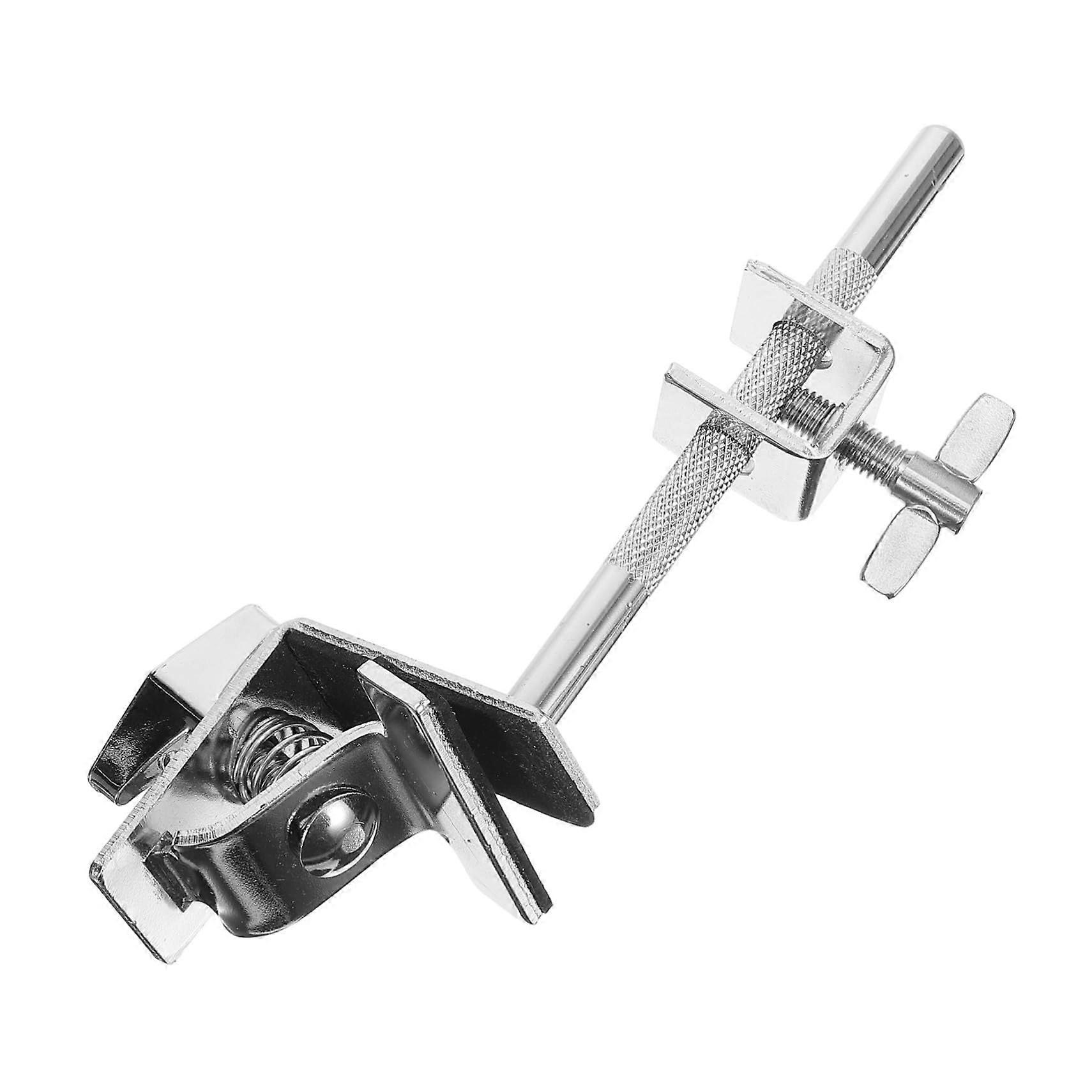 Cowbell Holder for Drum Set, Durable Metal Clamp Bracket, Secure Hoop Mount for Live Performance