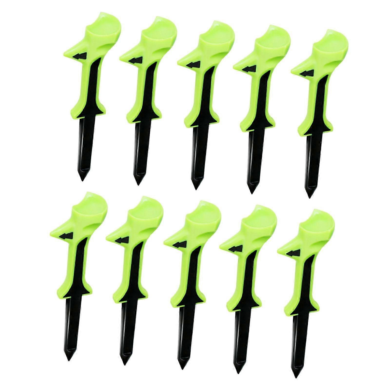 Professional Golf Tees 10 Pack for Driving Range Outdoor Practice Wear Resistant Golf Training Aid