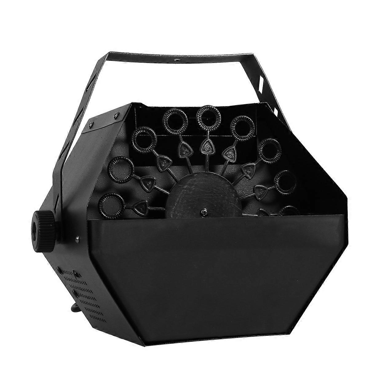 Bubble Machine Portable Electric Bubble Blowing Machine for Stage Use Black