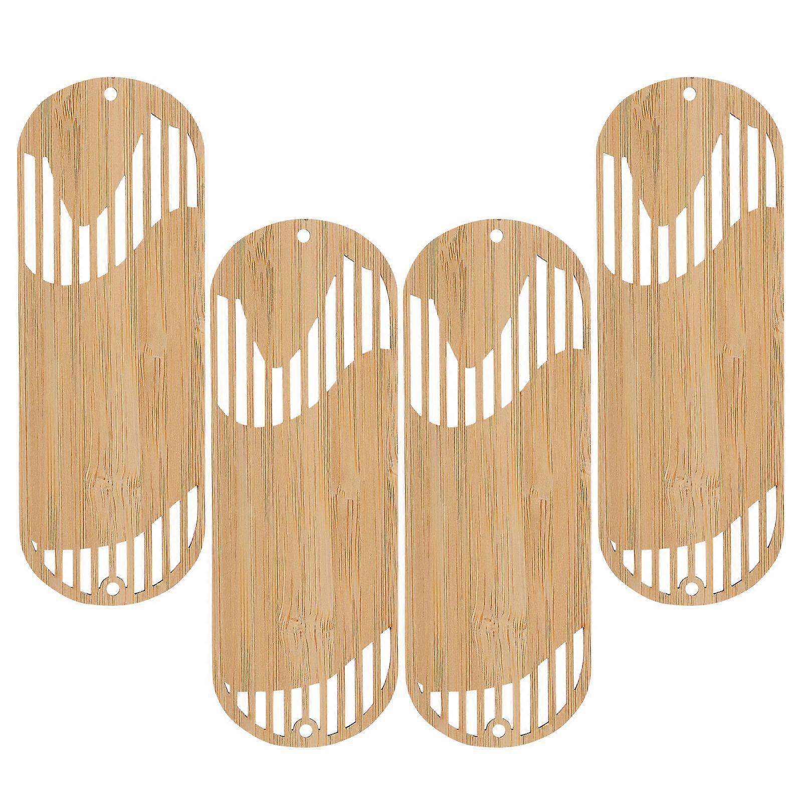 Bamboo Bookmark 4Pcs DIY Book Marker for Decorative Reading Page Use