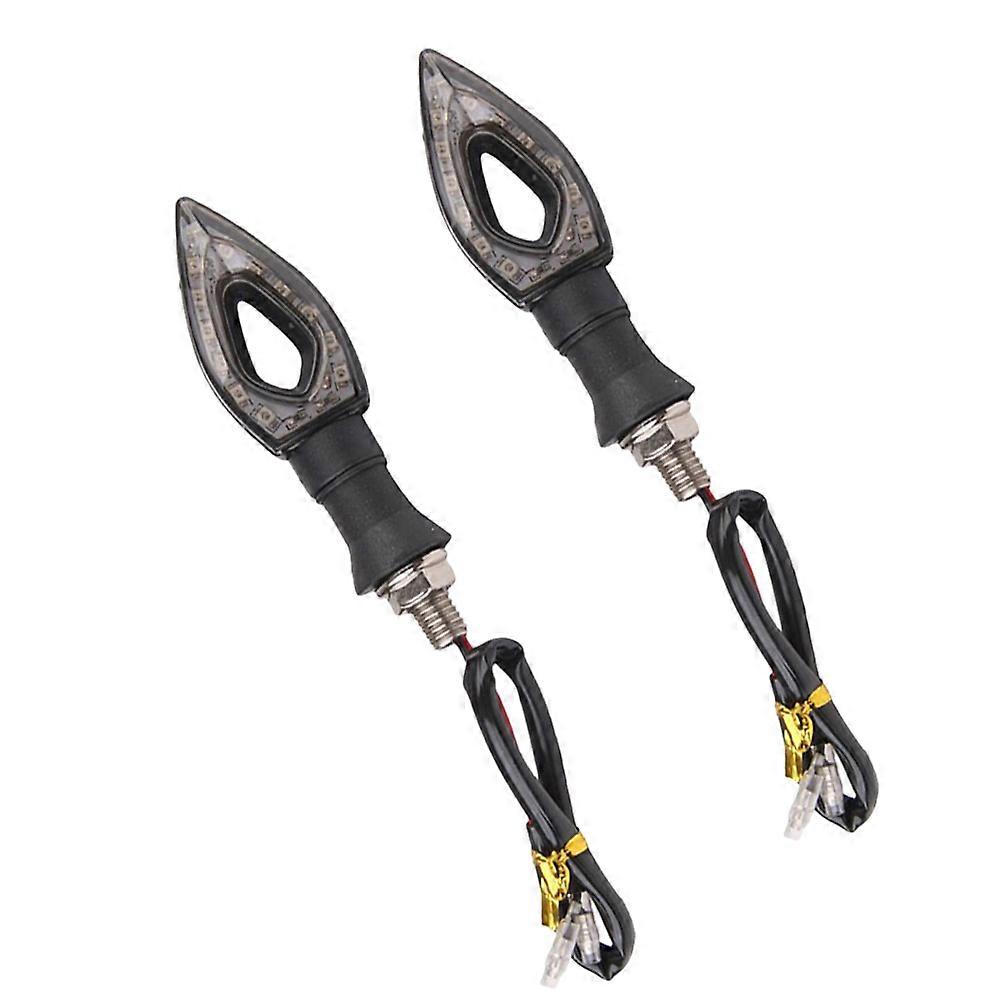 Turn Signal Motorcycle Indicator Blinker for Motorcycle Use 2Pcs Black White