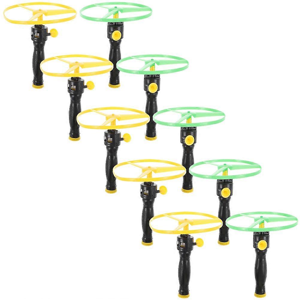 Pull String Saucer Flying Disc Toy for Kids Playing Outdoors 40Sets