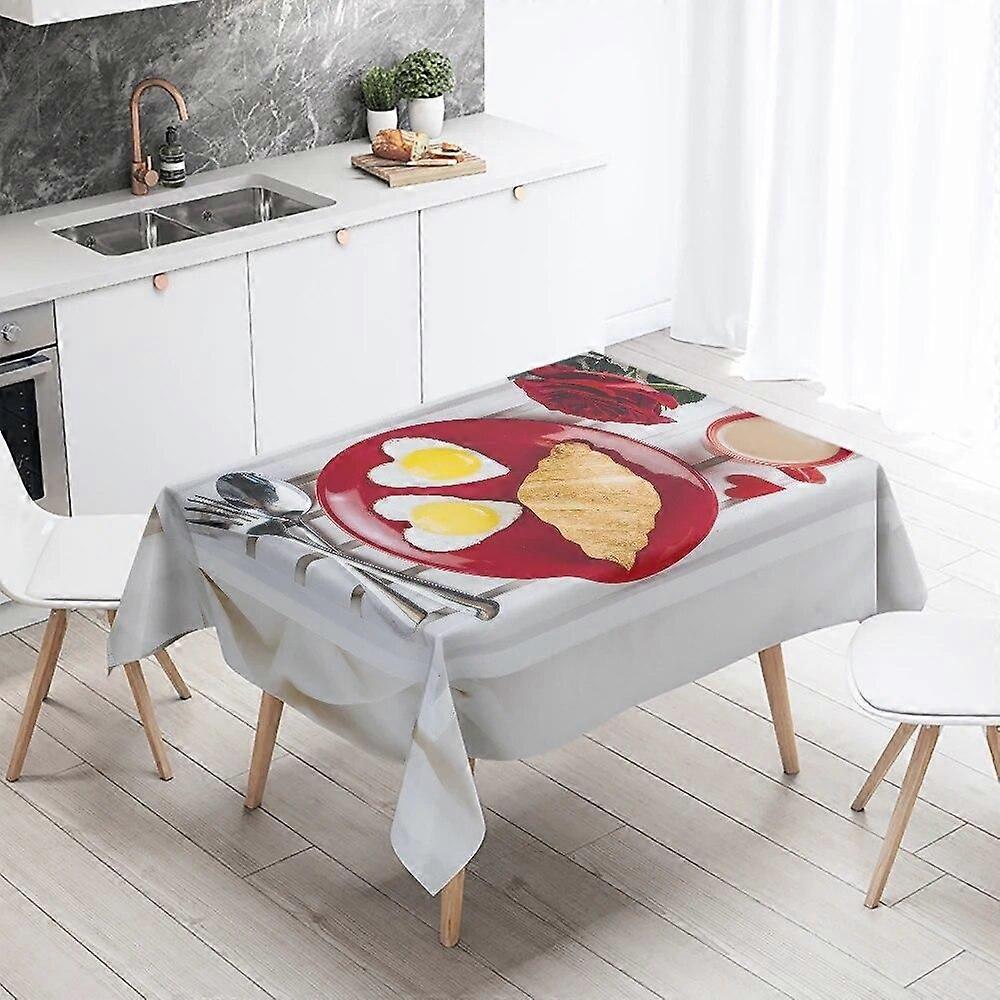 Tablecloth Style 1562 Anti-Stain Waterproof Rectangular Kitchen Dining Table Home Decoration