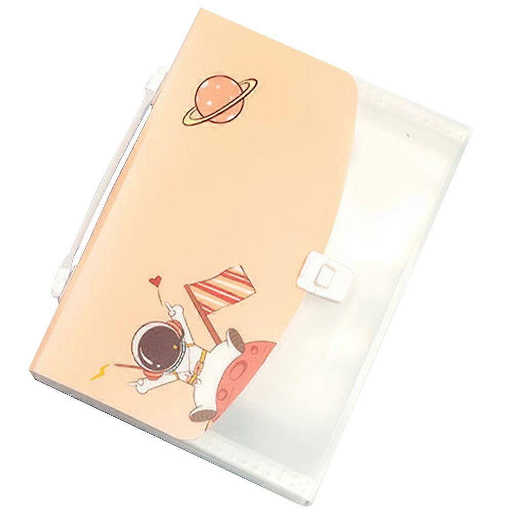 Accordion Folder File Folder Organizer for Storing 5Pcs Orange Plastic