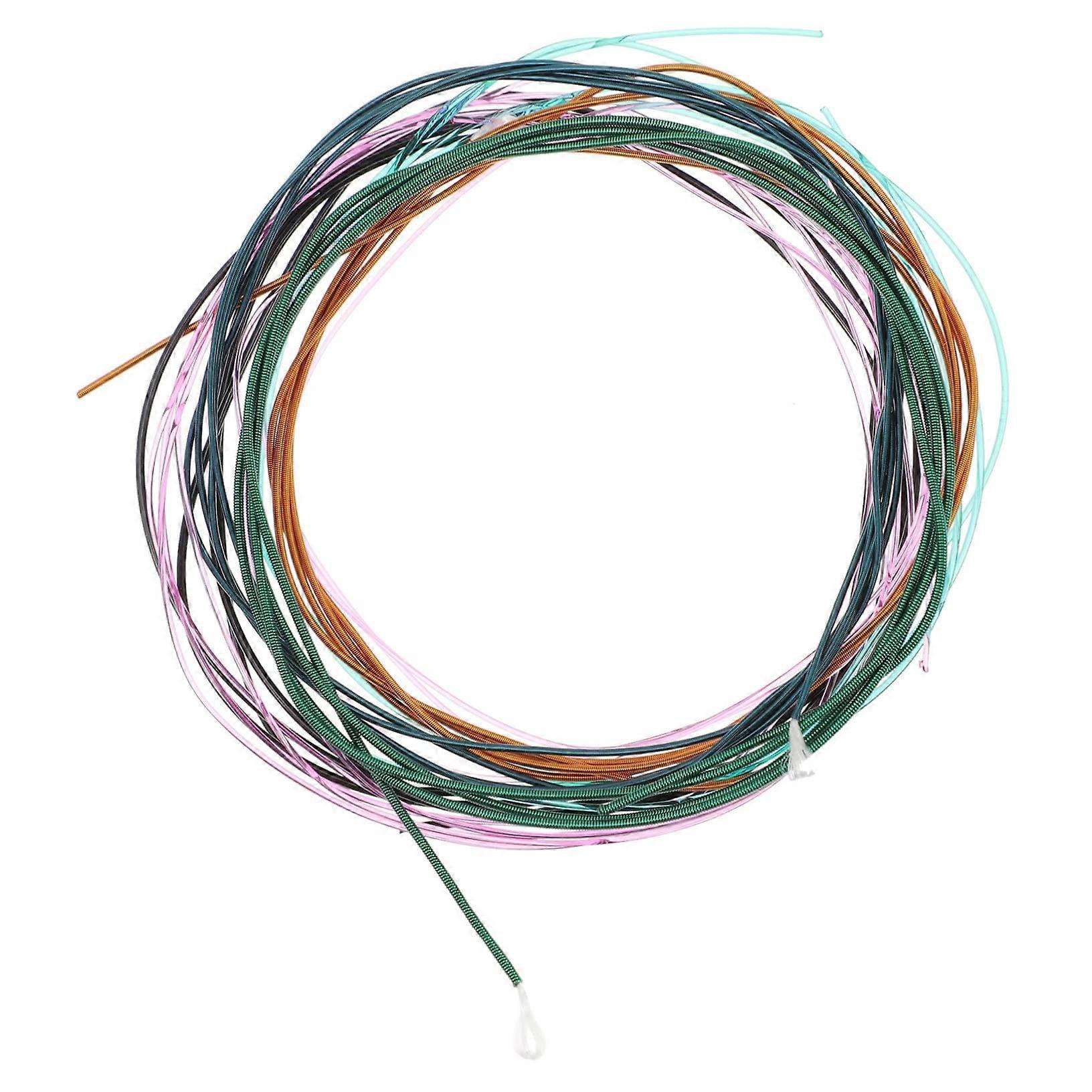 6pcs Acoustic Guitar Strings Set, Balanced Standard Tension, Complete Replacement for Repairs