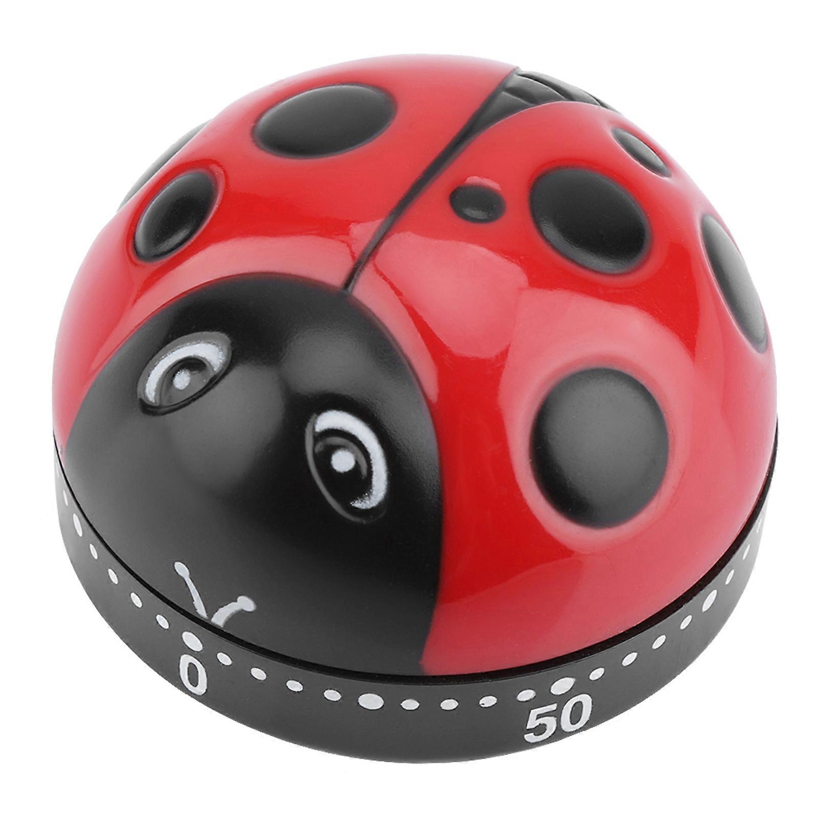 Cute Ladybug Kitchen Timer 60 Minutes Mechanical Wind up Cooking