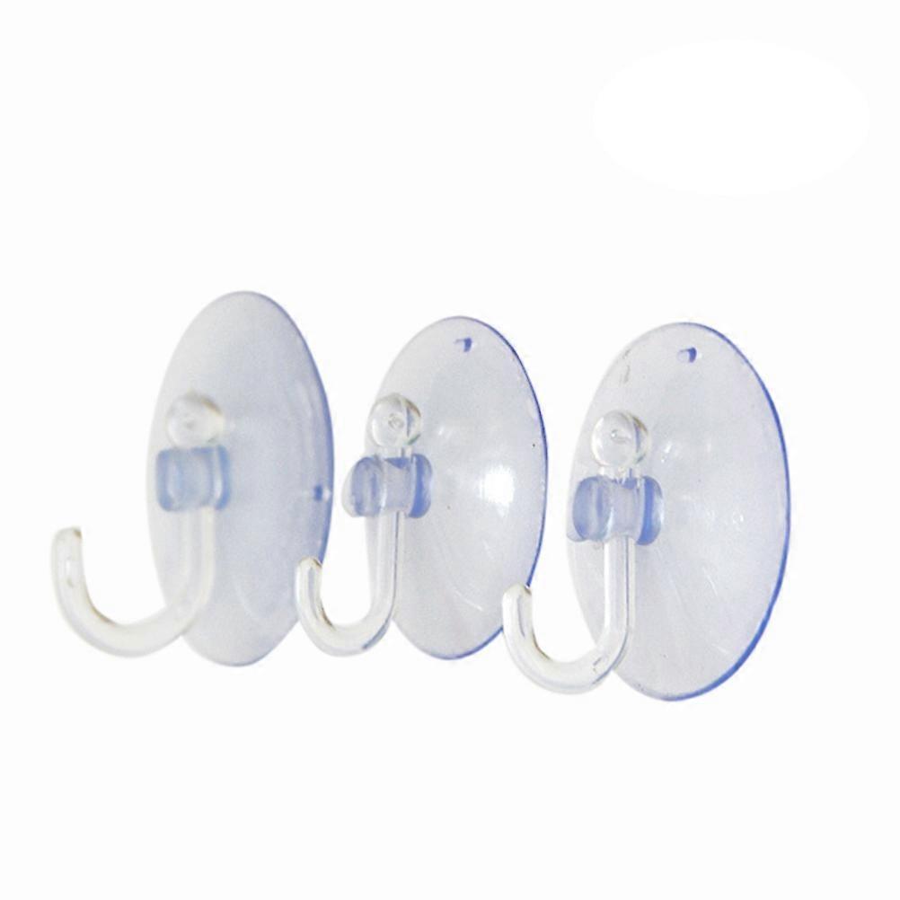 12PCS Strong Sucker Seamless Hook Creative Transparent Kitchen Rags Hook Multi-purpose Small Objects Wall Mount Hook