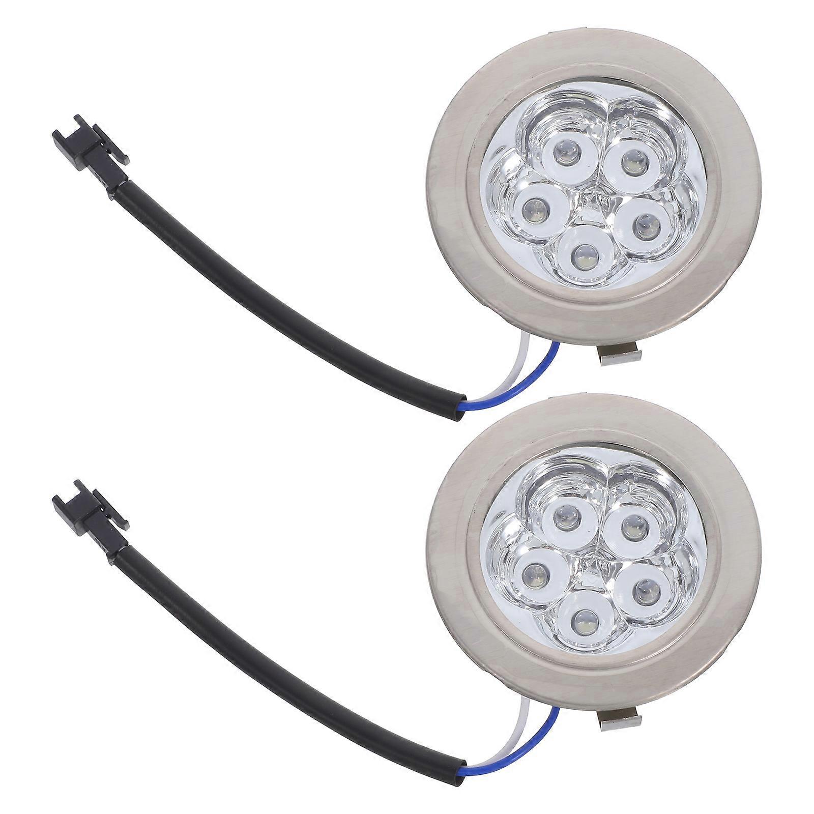 Machine Light Round LED Bulbs Replacement 2Pcs for Range Hood