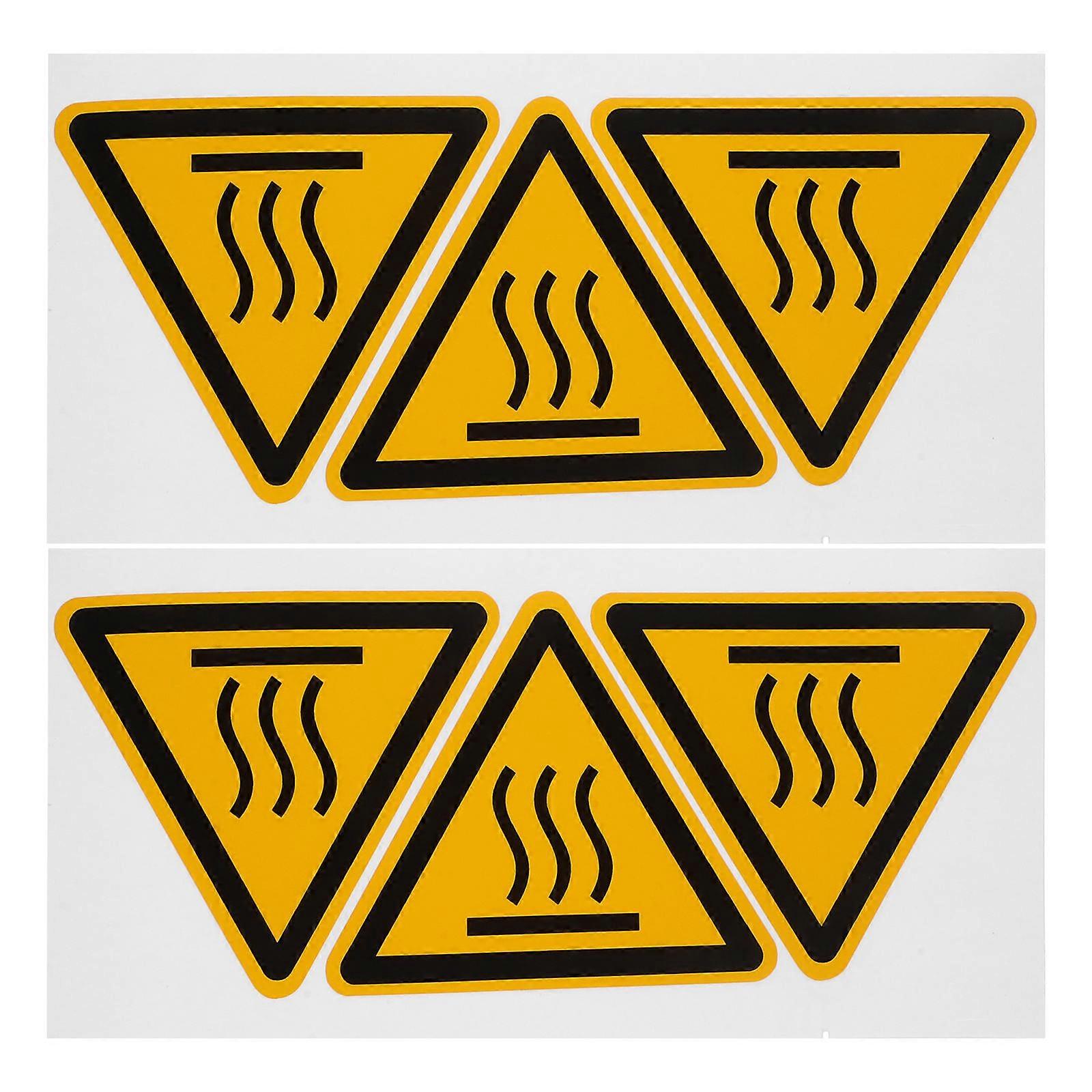 Warning Stickers High Temperature Danger Labels Do Not Touch 2 Sheets