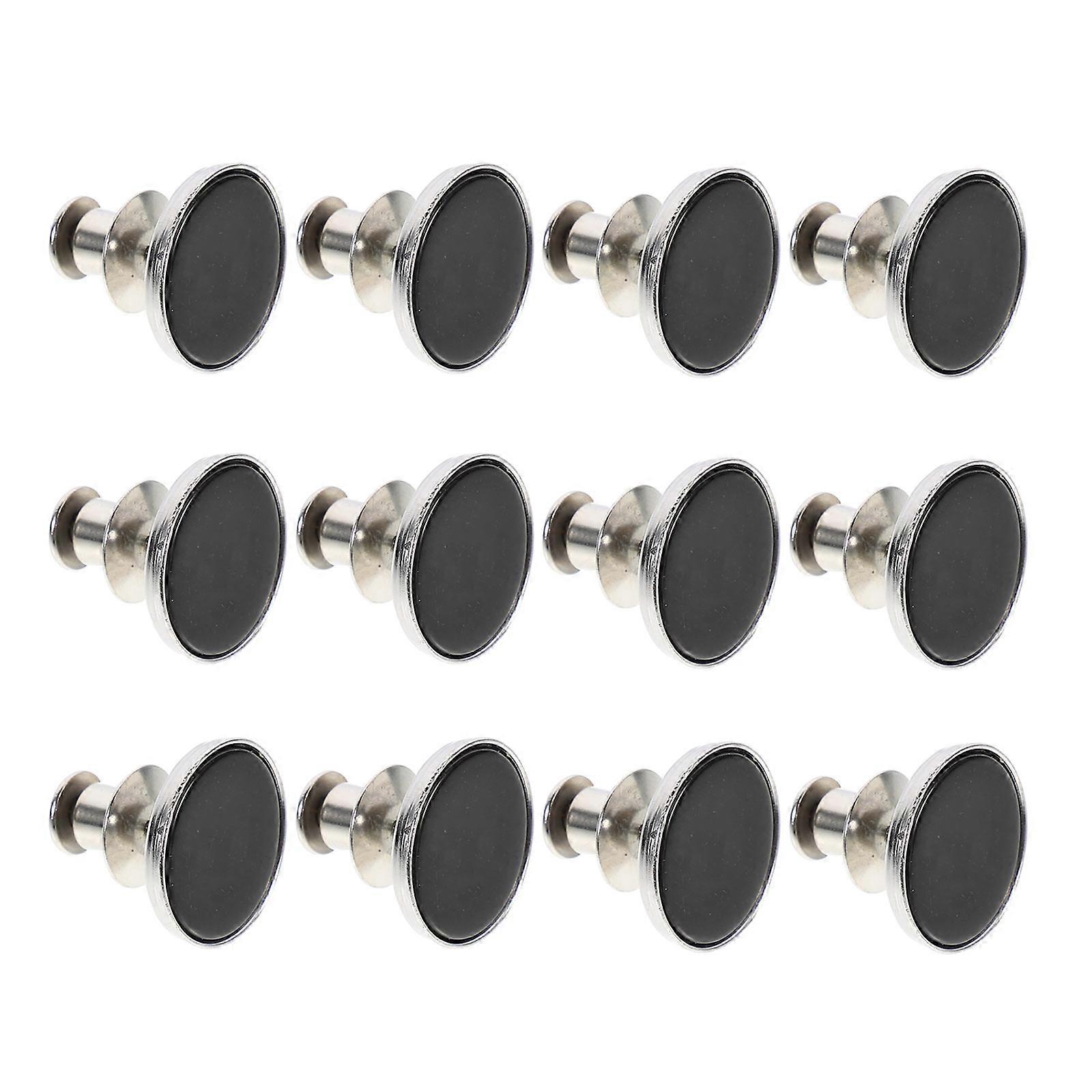 12Pcs Jeans Button Replacement Metal Adjustable Removable Buttons for Pants