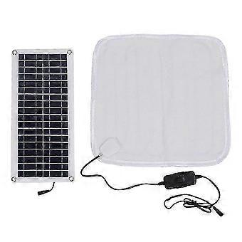 Almohadilla térmica solar de 12 V y 50 W para invierno: almohadilla térmica para pies, manta térmica para mascotas, manta eléctrica solar