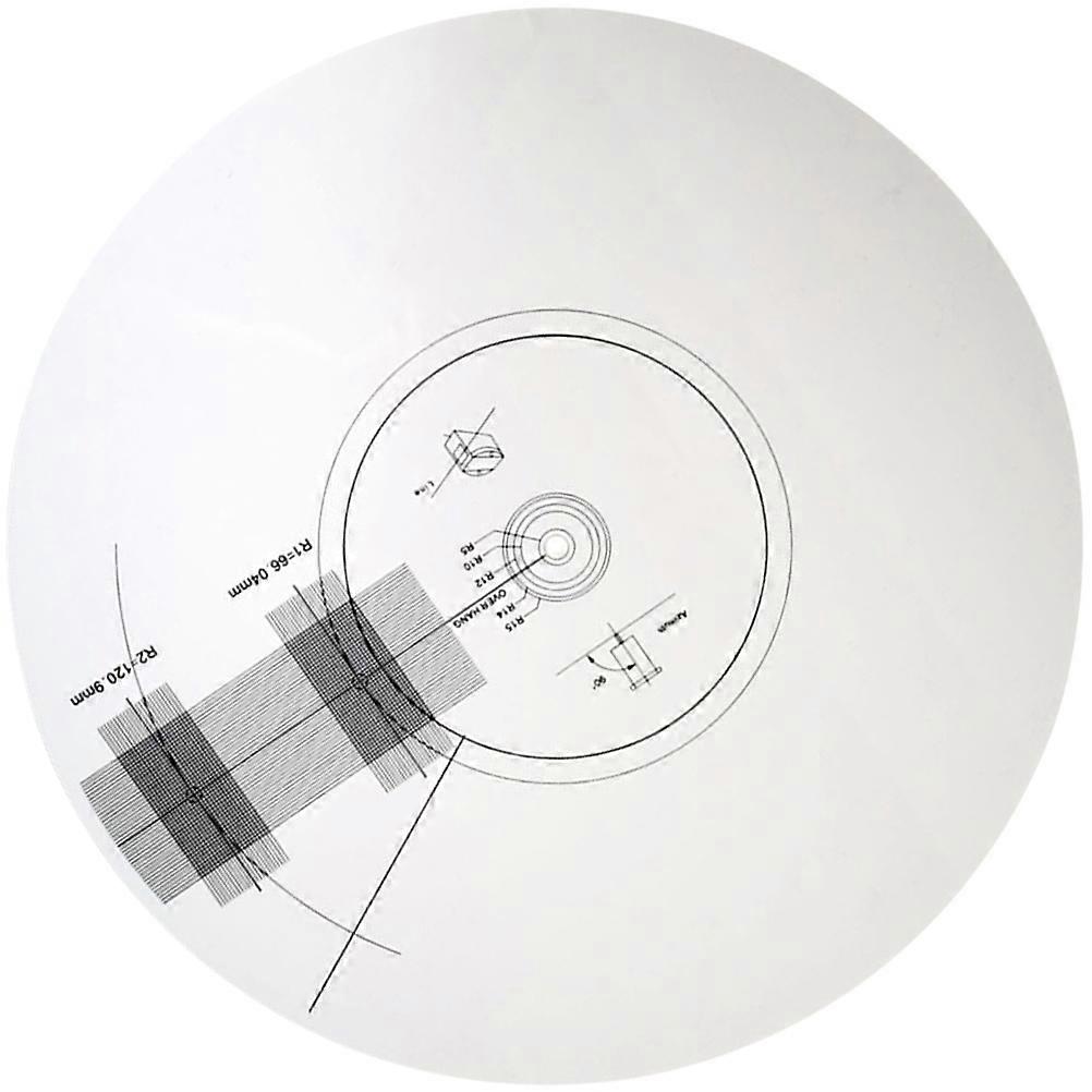 Acrylic Pickup Calibration Turntable Alignment Protractor Mat for Accuracy