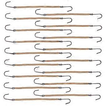 Lot de 20 crochets pour queue de cheval, serre-tête, pinces à cheveux, élastiques, coiffure, tresse (abricot)