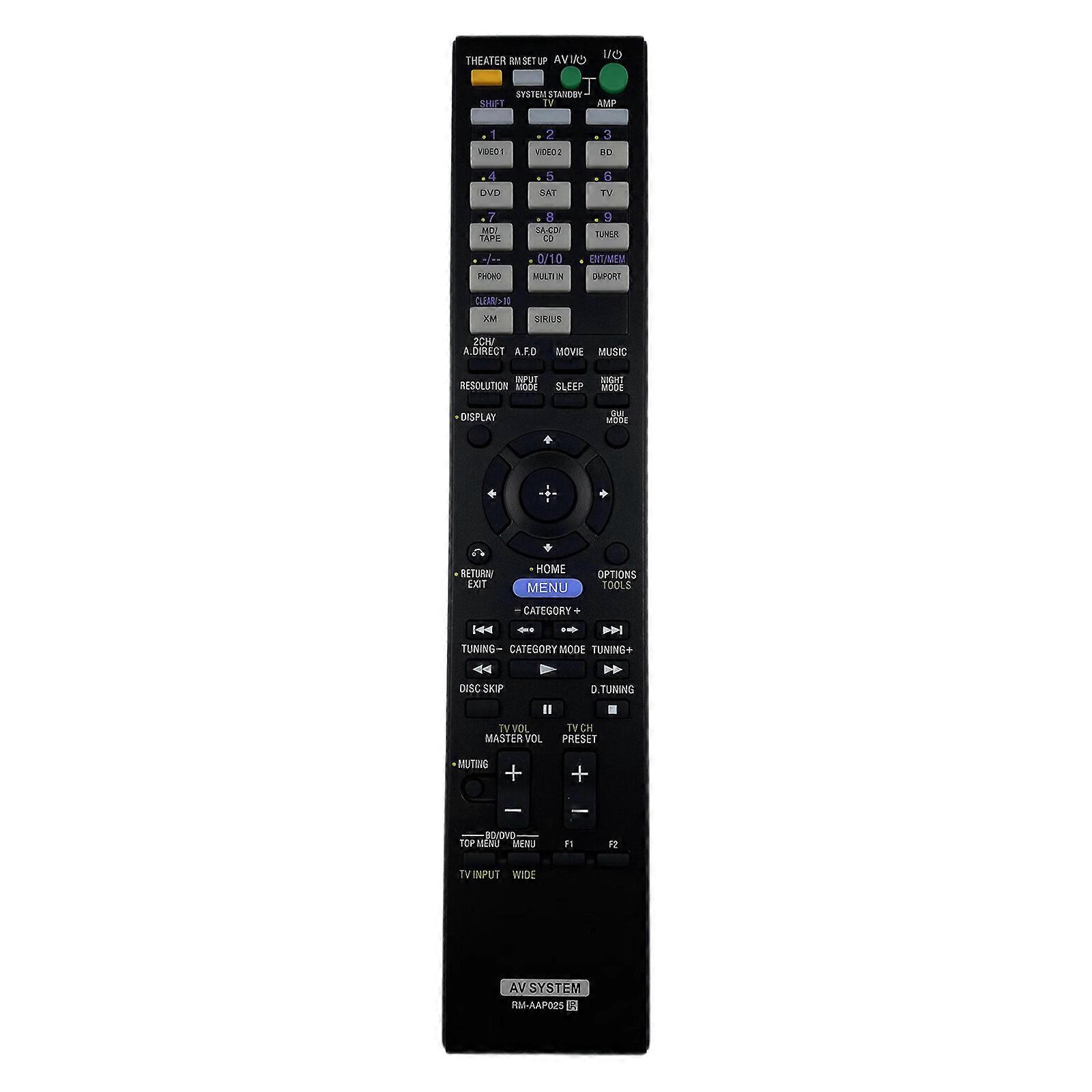 Universal Remote Control RM-AAP025 Comfortable Ergonomic Design Intuitive Interface Simple Use for Multiple Model Multicolor