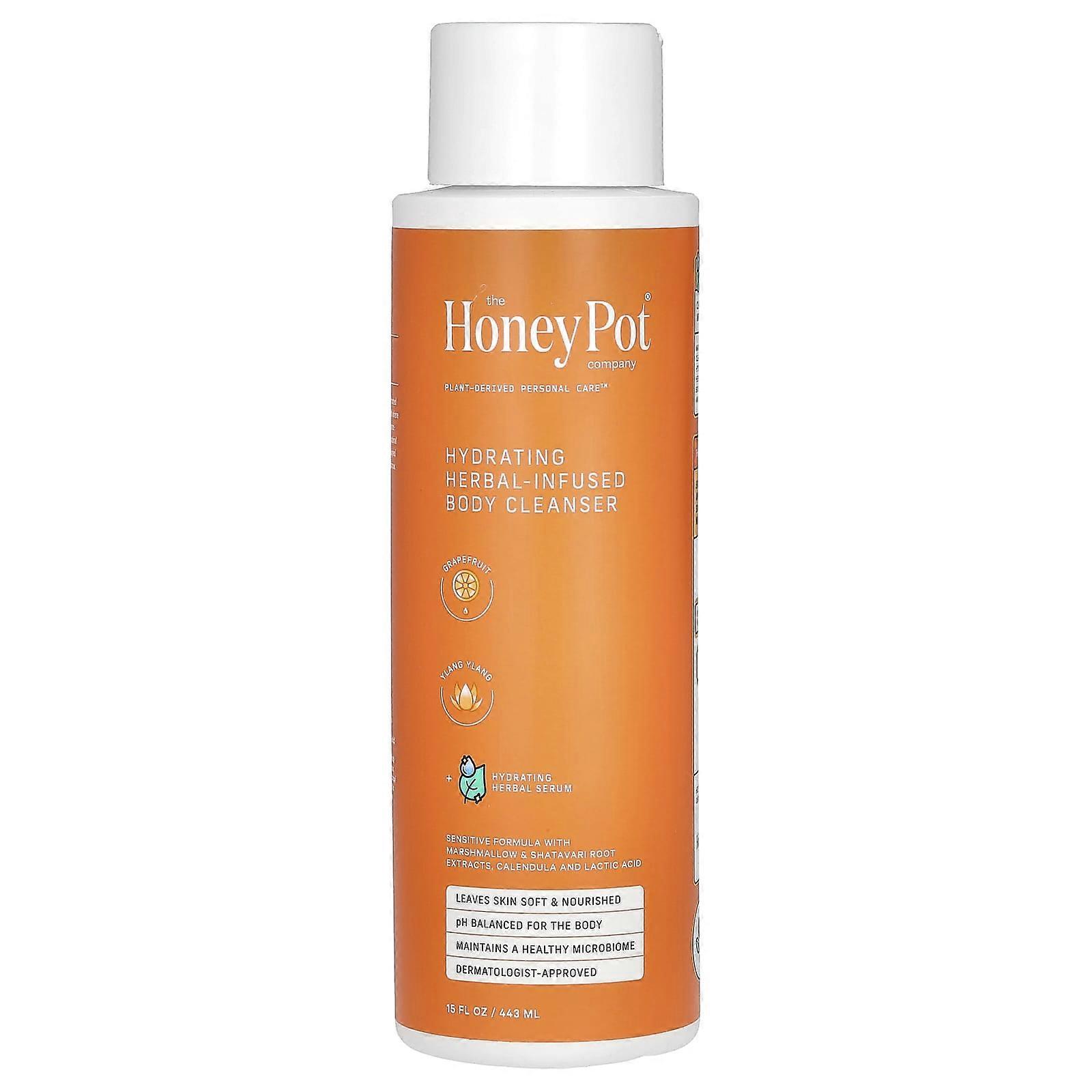 The Honey Pot Company, Hydrating Herbal-Infused Body Cleanser, Grapefruit & Ylang Ylang, 15 fl oz (4