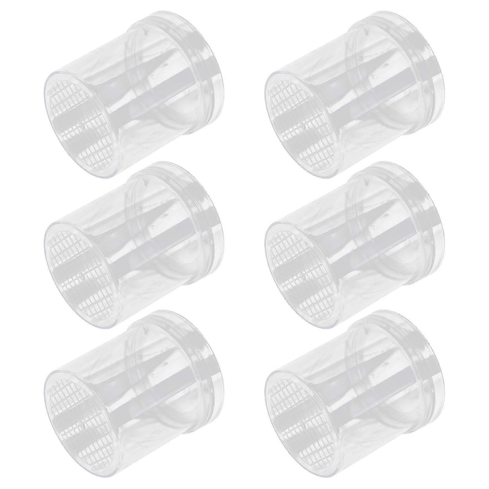 Plastic Bug Observation Jar for Educational Use Transparent 6Pcs Pack