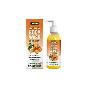Persimmon Body Wash for Strong Odor Control, Natural Persimmon Soap Bar Old People Smell Remover, Smelly Feet Deodorant Body Odor Eliminator