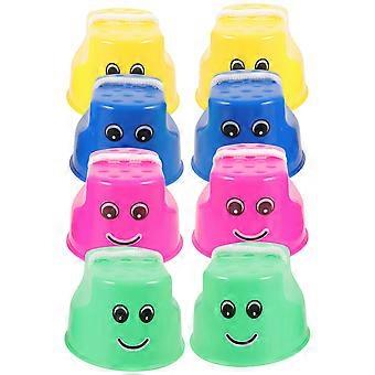 8 Pcs Outdoor Toddler Playsets Sports Palafitas Brinquedos Walking Cups Crianças Stepper Toy Crianças Palafita Walking Cup