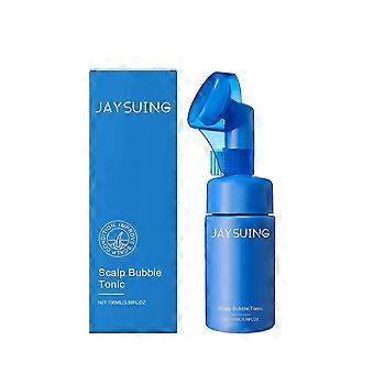 Mousse de Limpeza Jaysuing Limpeza suave do couro cabeludo, acalma os folículos capilares, suaviza, nutre o cabelo, vem com uma cabeça de escova