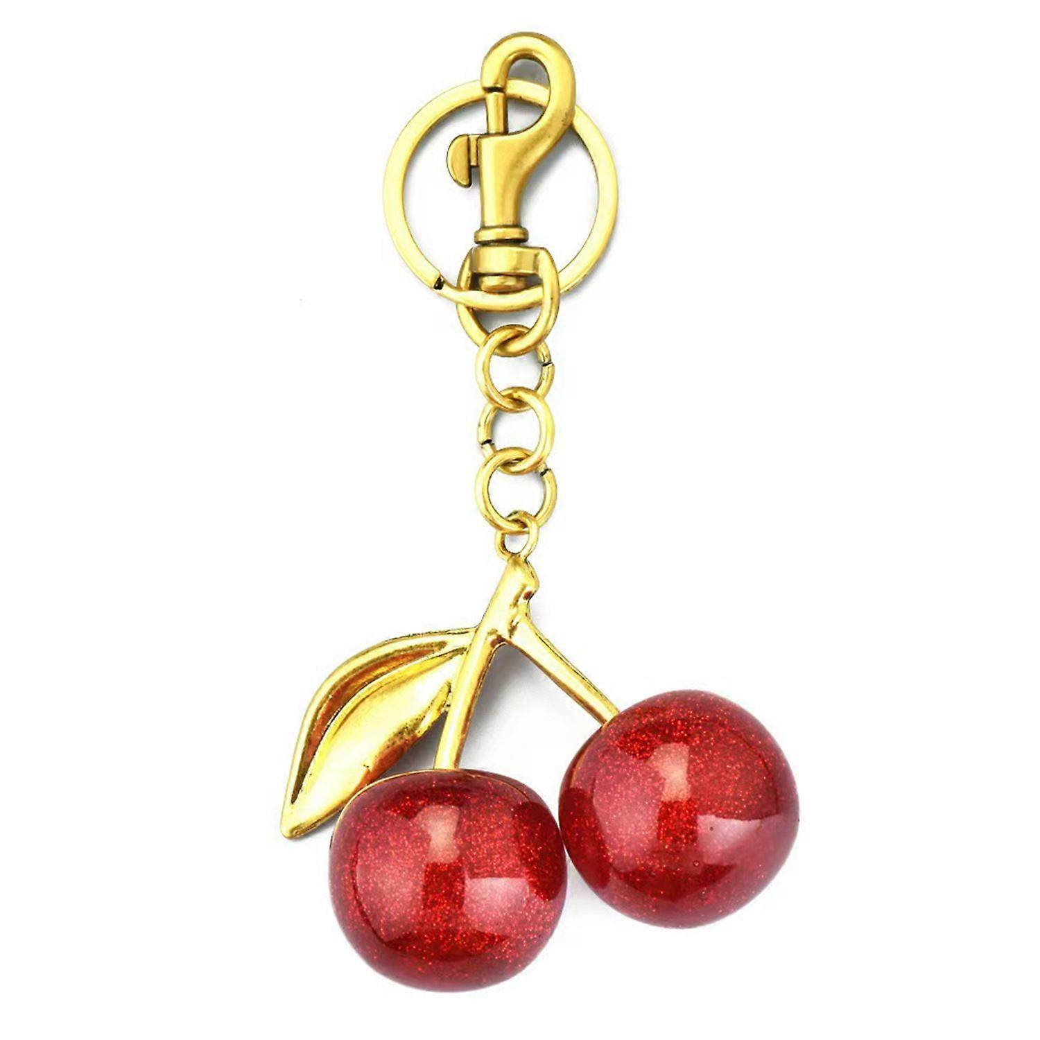 cherry keychain bag pendant women's cherry keychain