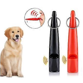 Dog Training Whistles 2-Pack, Durable Plastic Whistle with Keyring and Metal Attachment, Ergonomic Design for Obedience Agility Hunting Camping