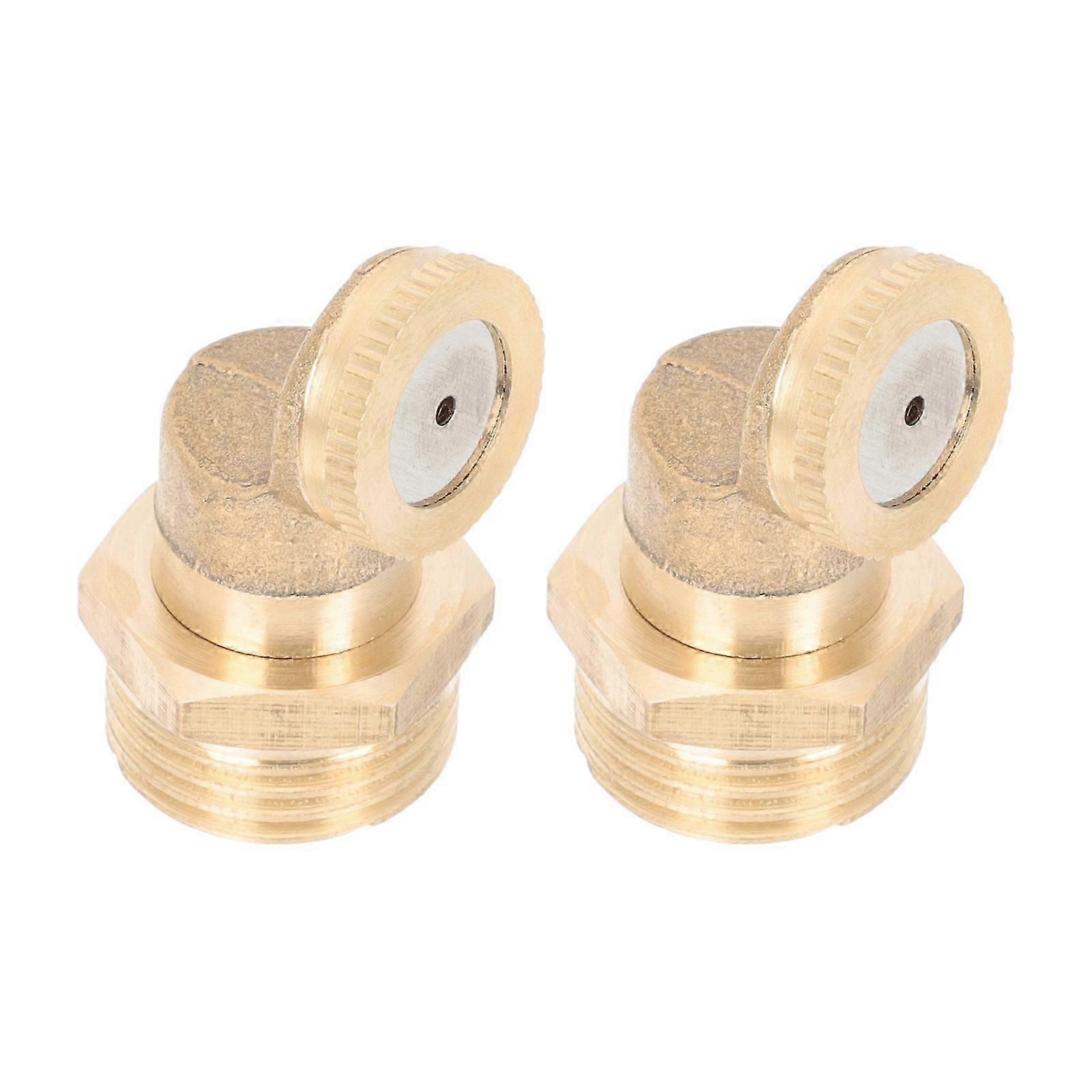 Misting Nozzle Brass Misting Sprayer for Garden 2Pcs Efficient Watering