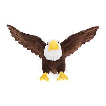 Imitation White-headed Eagle Plush Toy Birthday Party Toy Home Decor Animals Mascot Ornaments Stuffed Animal Puppet for Kids