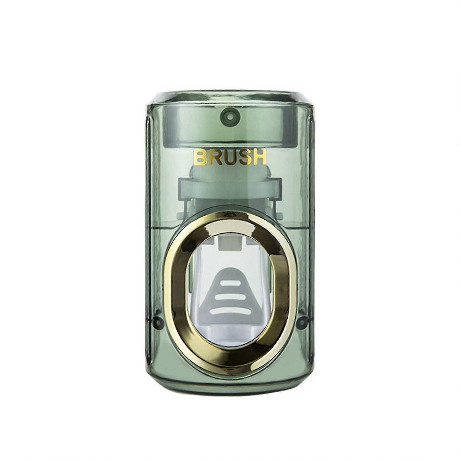 Automatic Toothpaste Dispenser Wall Mount Toothbrush Holder Squeezer Bathroom
