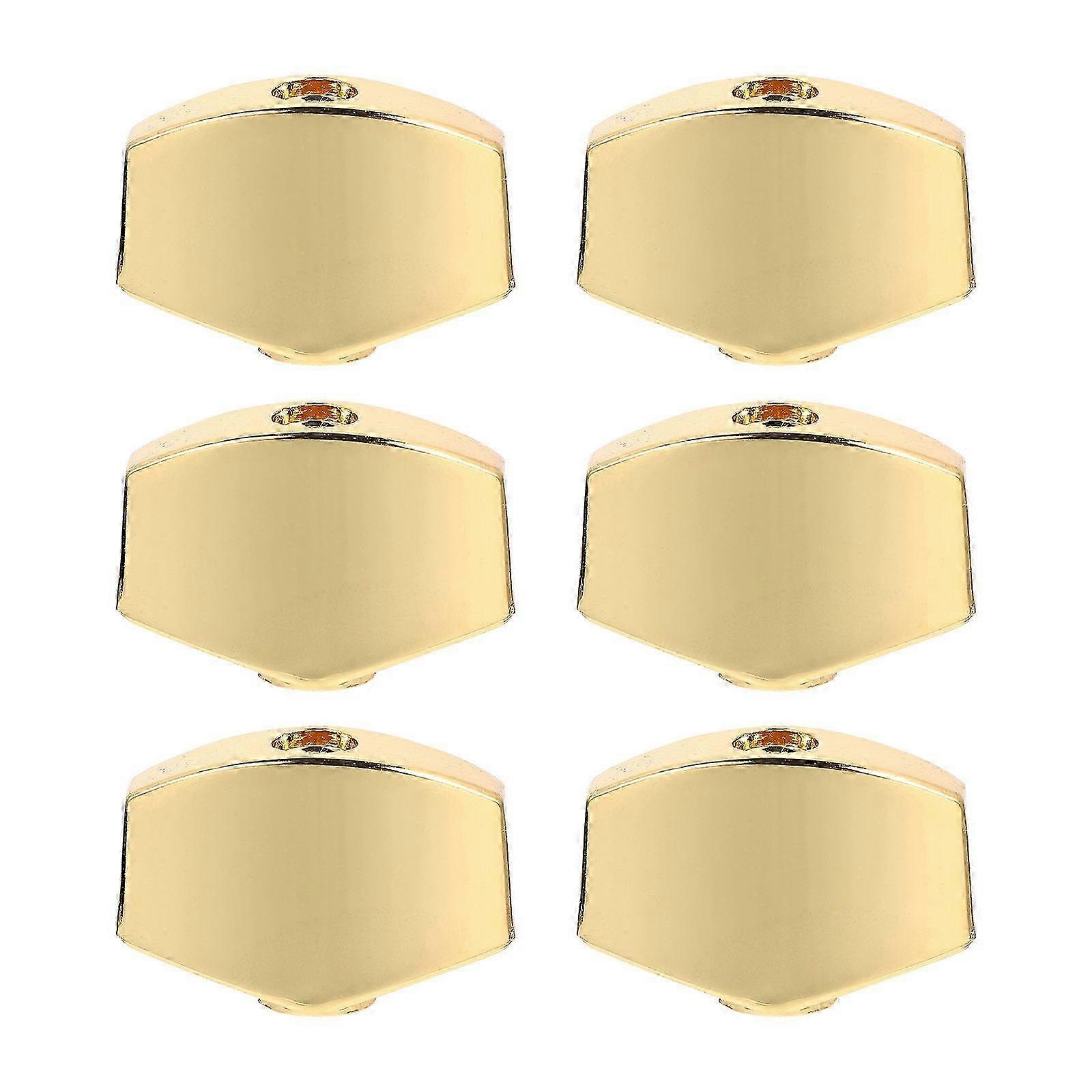 Metal Acoustic Guitar Tuning Caps compatible with Tuners with String Lock Function 6Sets