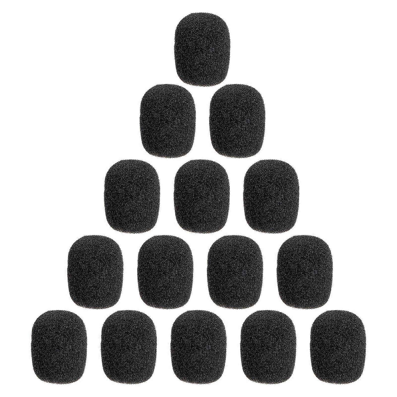 20pcs Practical Lapel Microphone Covers Supple Sponge Microphone Covers