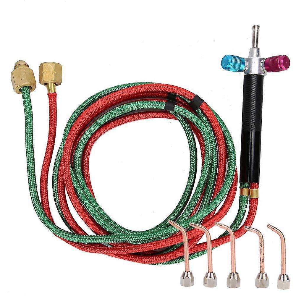 Oxygen Gas Torch Soldering Gun with 5 Replaceable Tips for Jewelry Processing