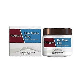 Haar Matte Klei voor Mannen, Sterke Hold Styling Paste Matte Afwerking, Langdurig, Waterdicht & Zweetbestendig, Alle Haartypes, 100g