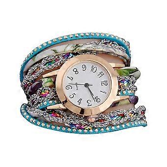 Multi Layers Quartz Bracelet Watch Faux Leather Alloy Trendy Precise Anti-Scratch Daily Wear Travel Office Party