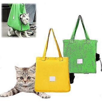 Cat Tote Bag, Multifunctional Pet Carrier, Breathable Fabric, Frees Limbs, Exposed Head Design, Escape-proof with Drawstring Opening, Large Capacity,