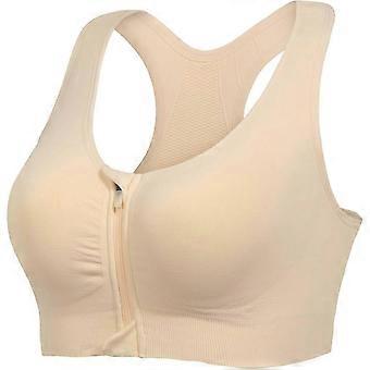 Sportbeha's met ritssluiting aan de voorkant voor dames, draadloze beha voor na een operatie, racerback compressiebeha voor na een mastectomie -Nieuw-8-4