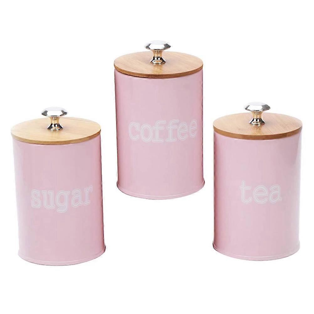Multi-Function Grain Container Pink Food Storage Jar 9Pcs for Household
