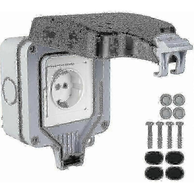 Ip66 Waterproof Outdoor Socket, Complete Power Outlet, Waterproof Outdoor Socket compatible compatible with