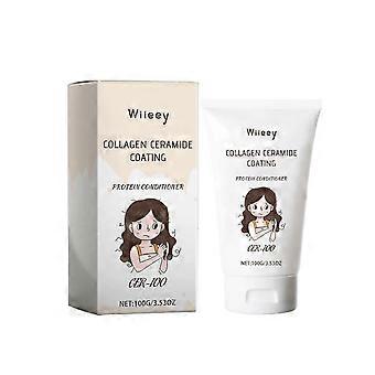 Collagen Ceramide Coating Protein Conditioner, Collagen Hair Treatment, Gently Nourishes and Strengthens Hair, Moisturizing and Hydrating Hair and Sca