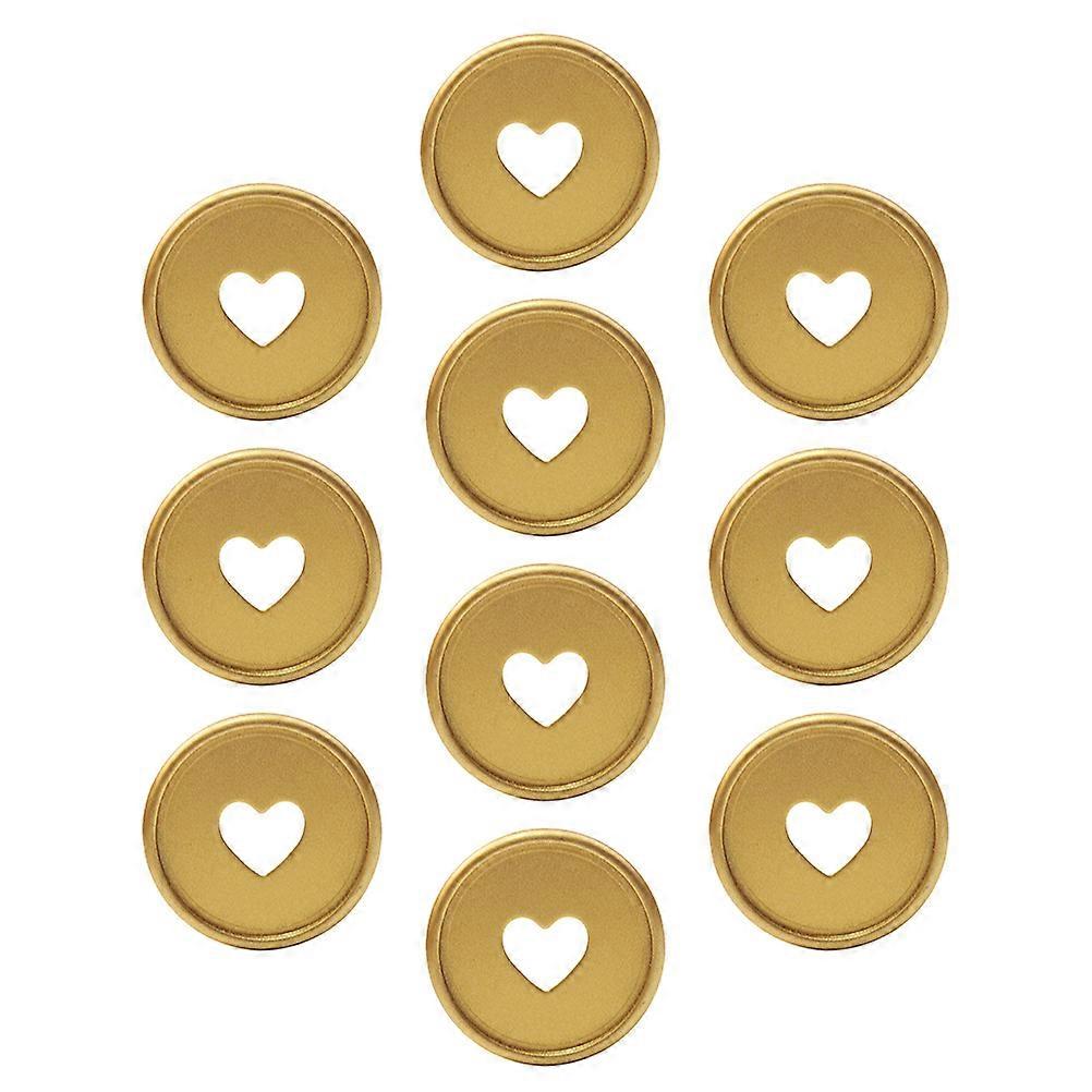 Heart Binding Buckle Book Binding Discs for Fixing Use 10Pcs