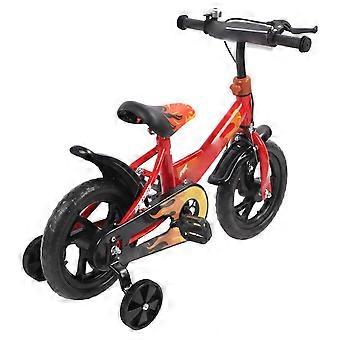 Kids Bike 12 Inch Foam Wheel High Carbon Steel Frame Children Sports Bicycle with Training Wheels for Toddler Red