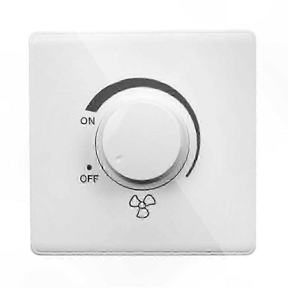 Ceiling Fan Speed Controller Wall Switch, 220V 10A Stepless Adjustment for 86 Type Ceiling Fans