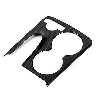 Console Water Cup Holder Frame Cover Trim Fit for Mercedes Benz GLK Class (X204) 2008-2015(Carbon Fiber Pattern )
